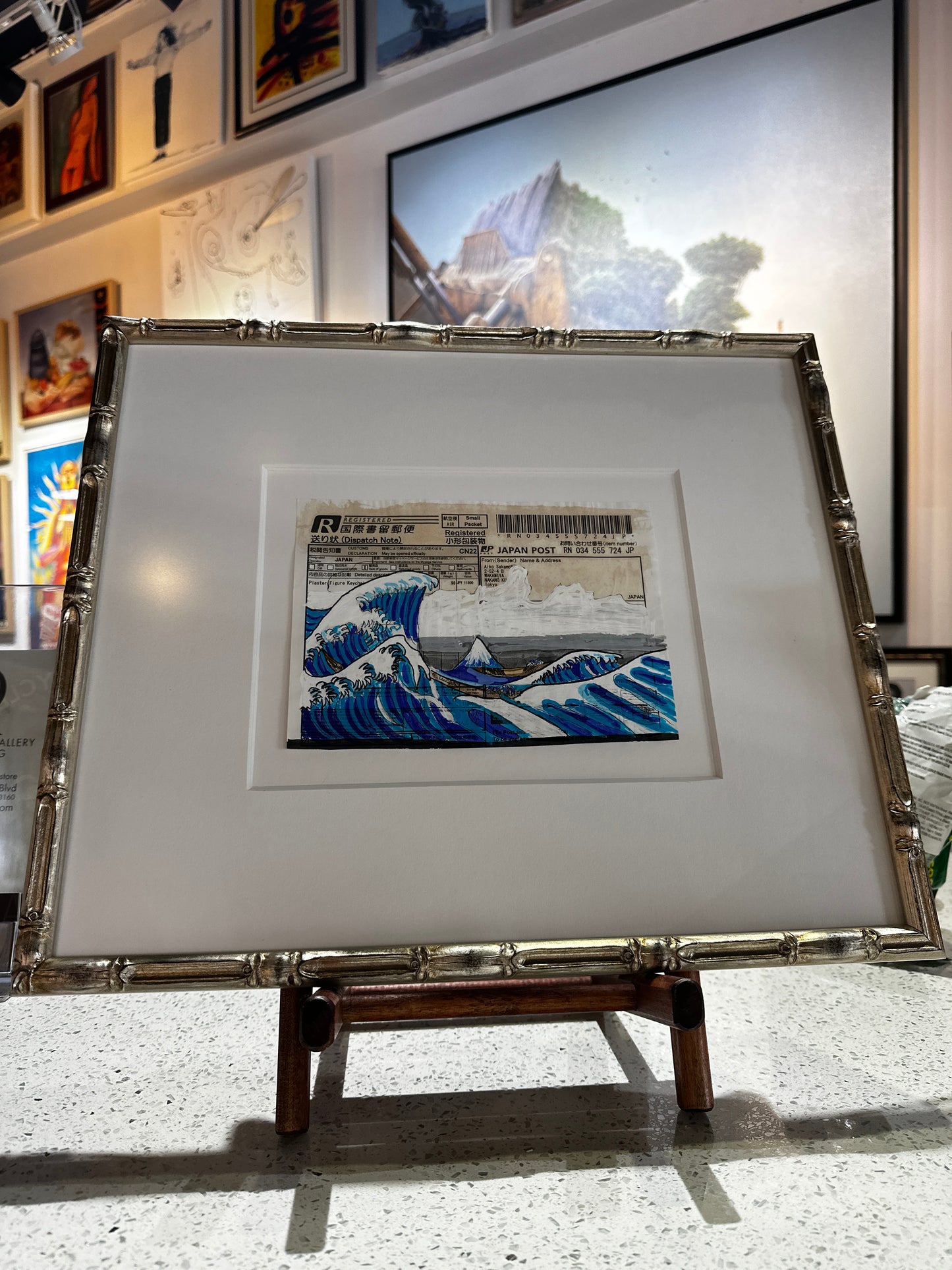 Great wave Japan post