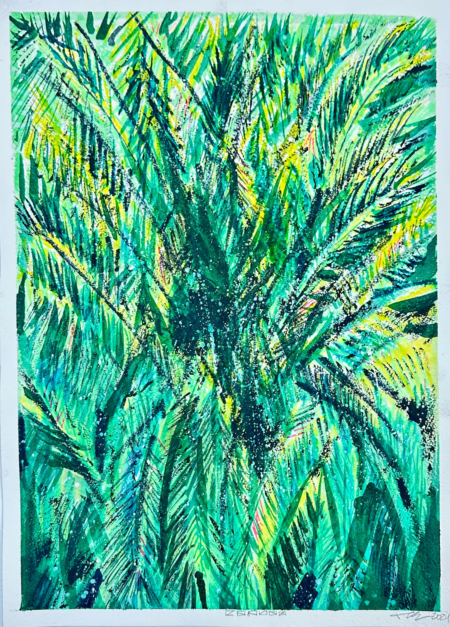 Backyard palms