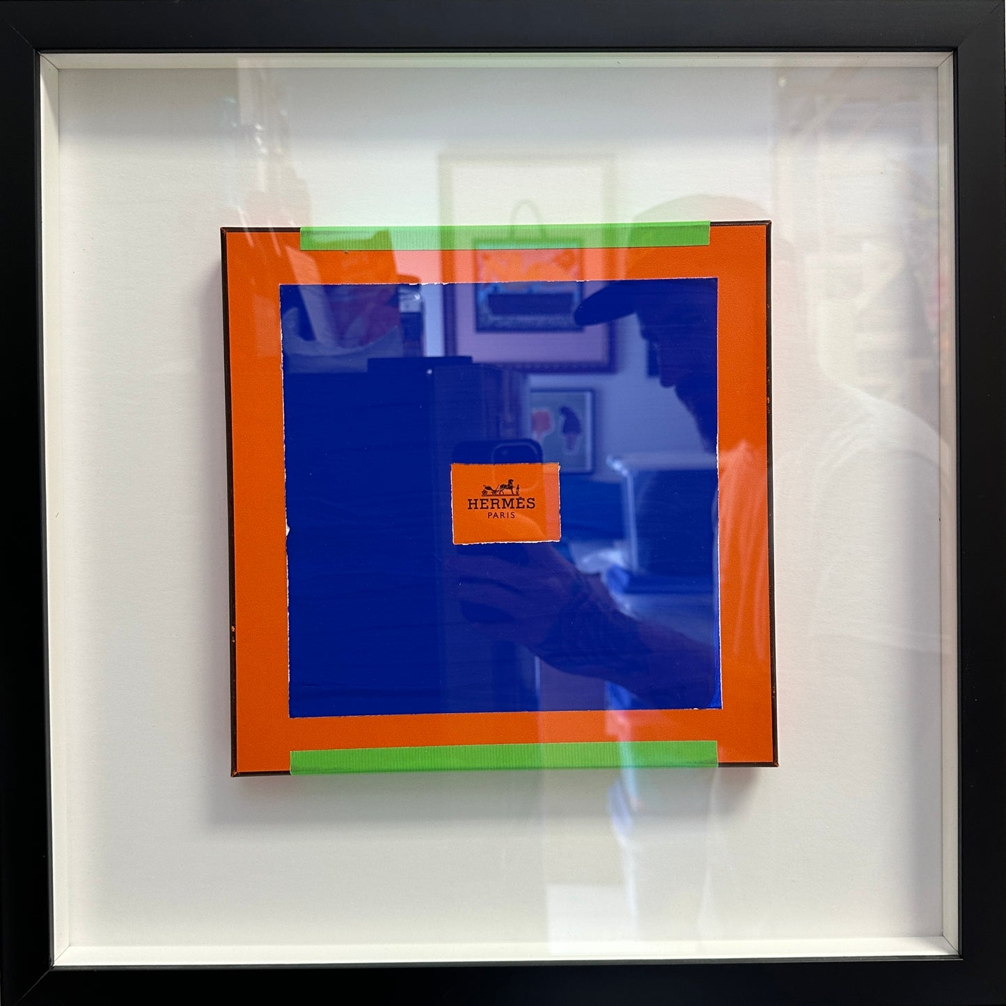 Hermes embellished box intl’ Klein blue