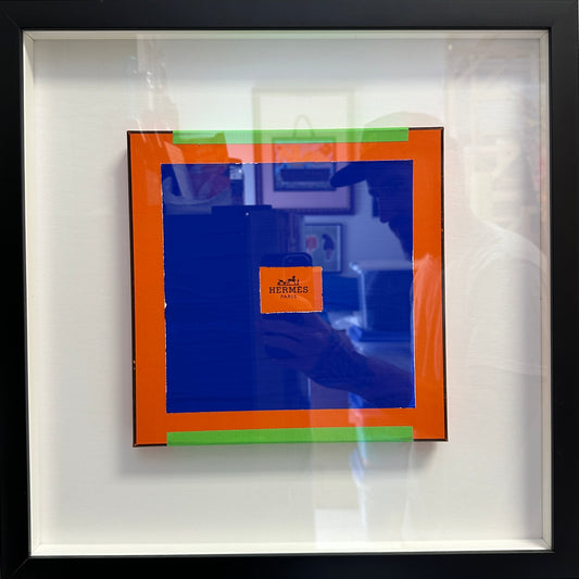 Hermes embellished box intl’ Klein blue