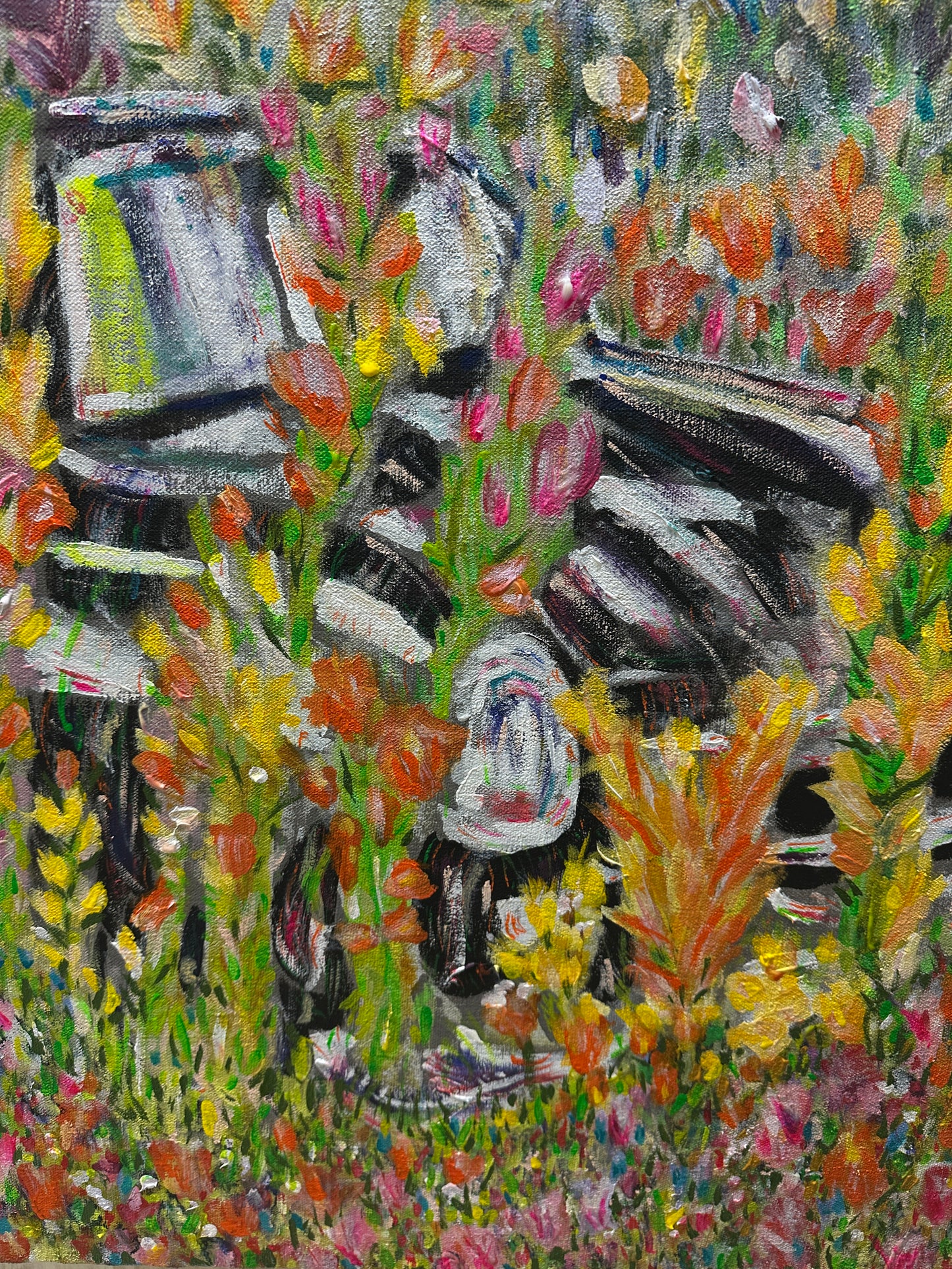 Mob vehicle dumped in a field