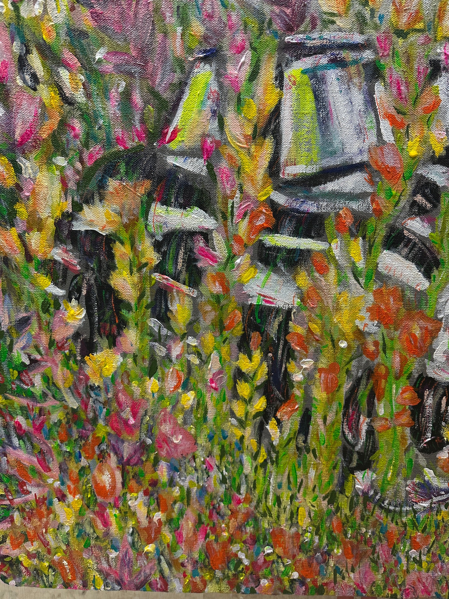 Mob vehicle dumped in a field